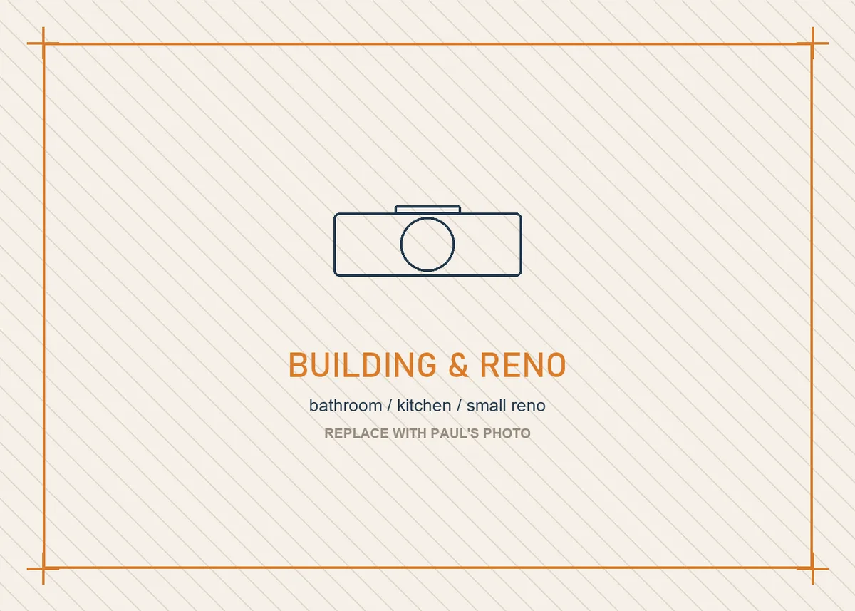 Building and renovation work (photo slot)